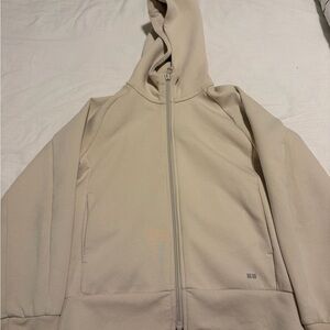 Uniqlo Kids Beige Hoodie Jumpsuit